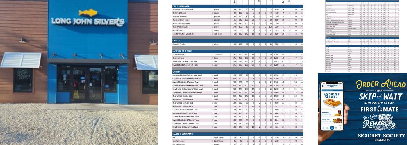 Long John Silver's Menu