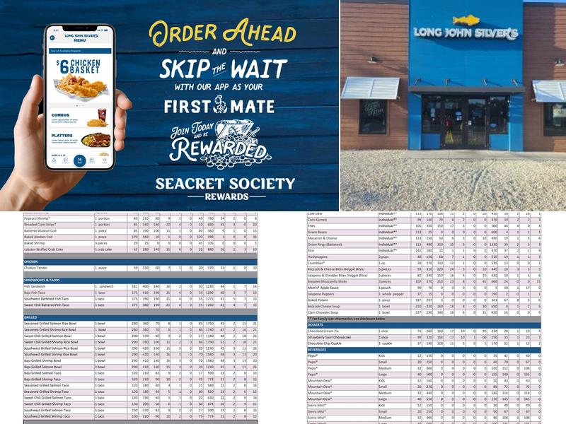 Long John Silver's Menu