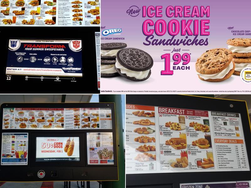 Sonic Drive-In Menu
