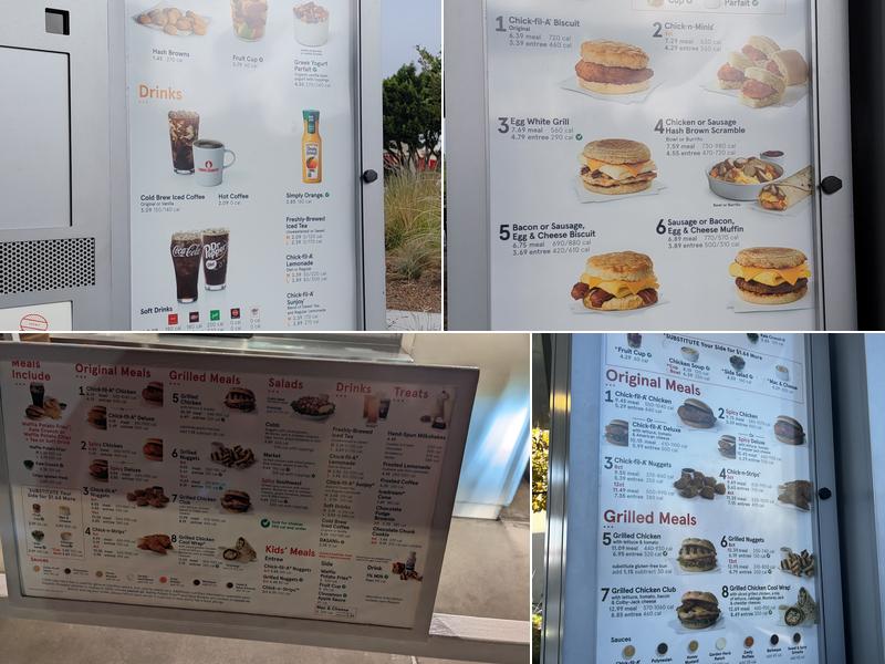 Chick-fil-A Menu