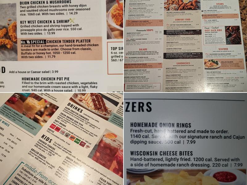 Cheddar's Scratch Kitchen Menu