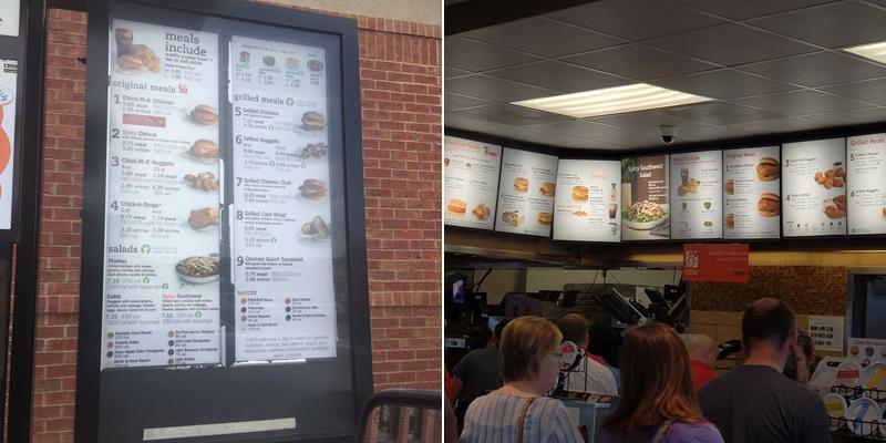 Chick-fil-A Menu
