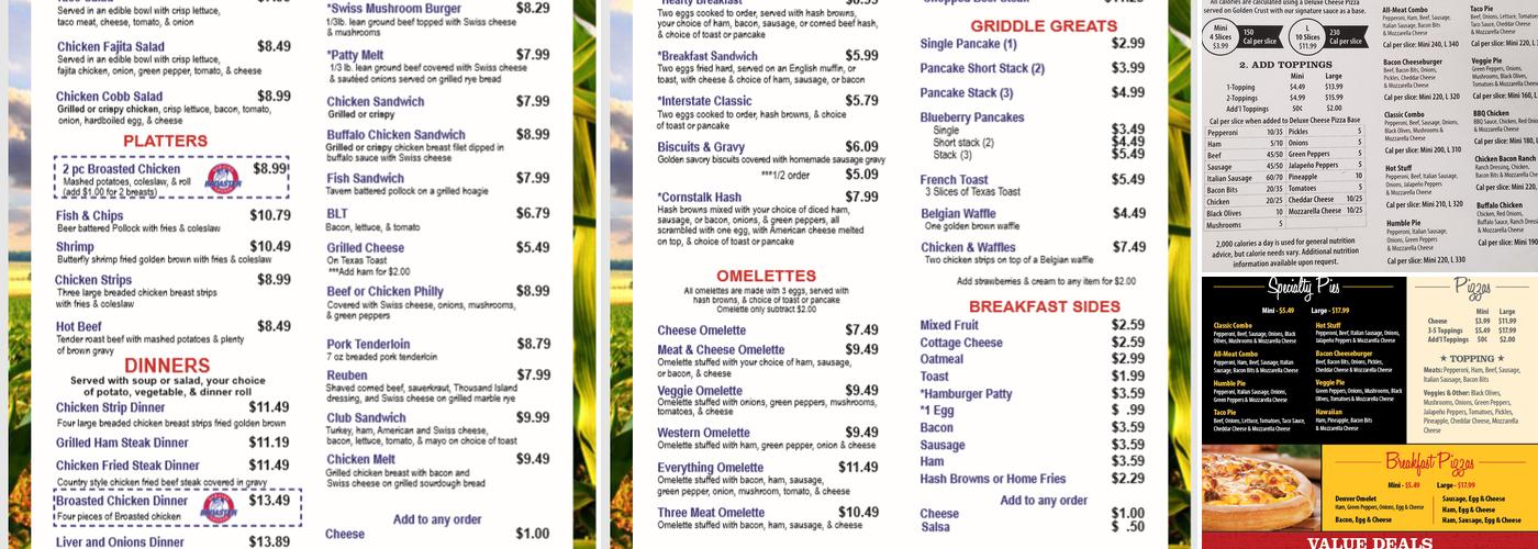 Godfather's Pizza Express Menu