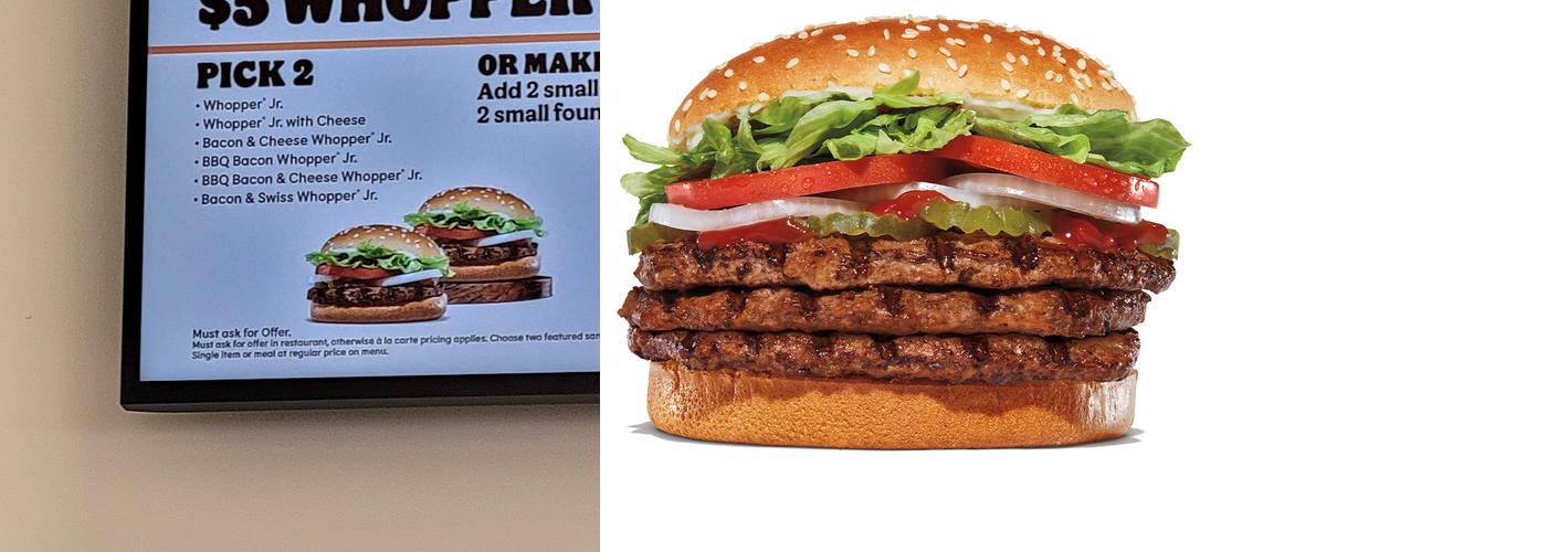 Burger King Menu