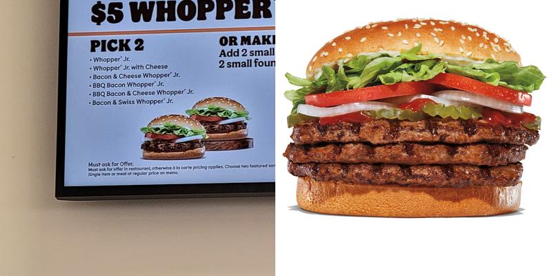 Burger King Menu
