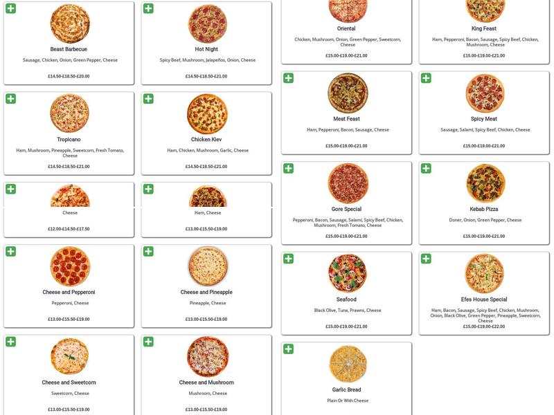 Umut Pizza & Kebab House Menu