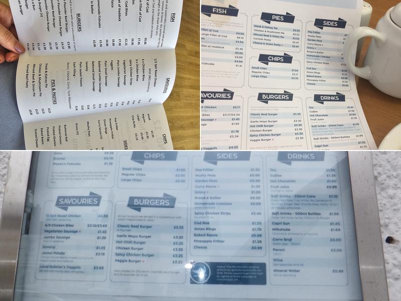 No. 12 Fish & Chips Menu