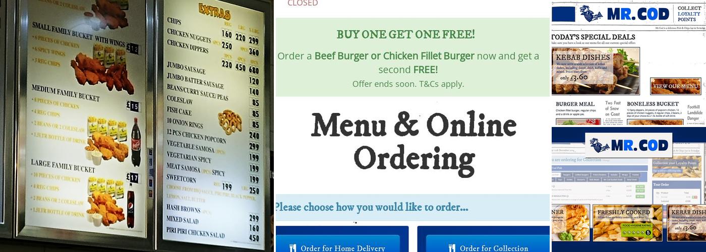 Mr Cod (Old Town) Menu