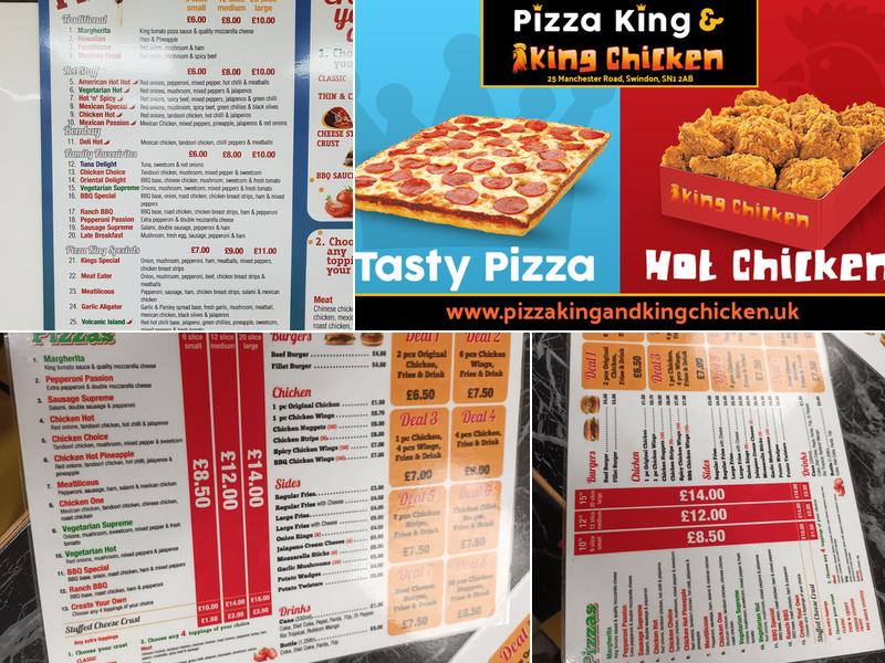 Pizza King & King Chicken (Swindon) Menu