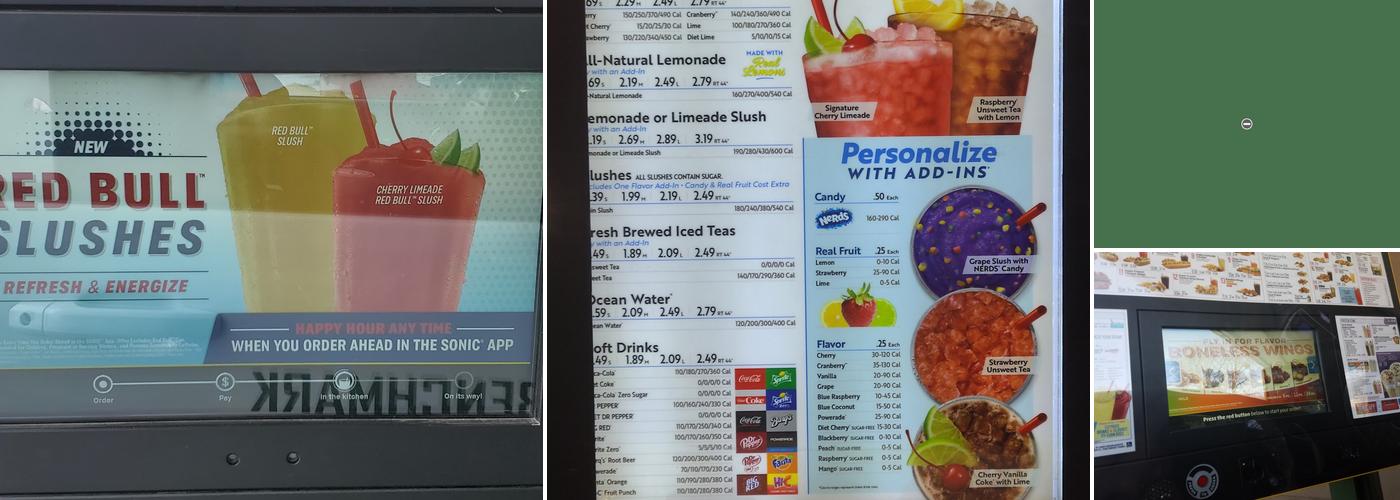 Sonic Drive-In Menu