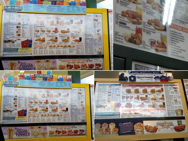 Sonic Drive-In Menu