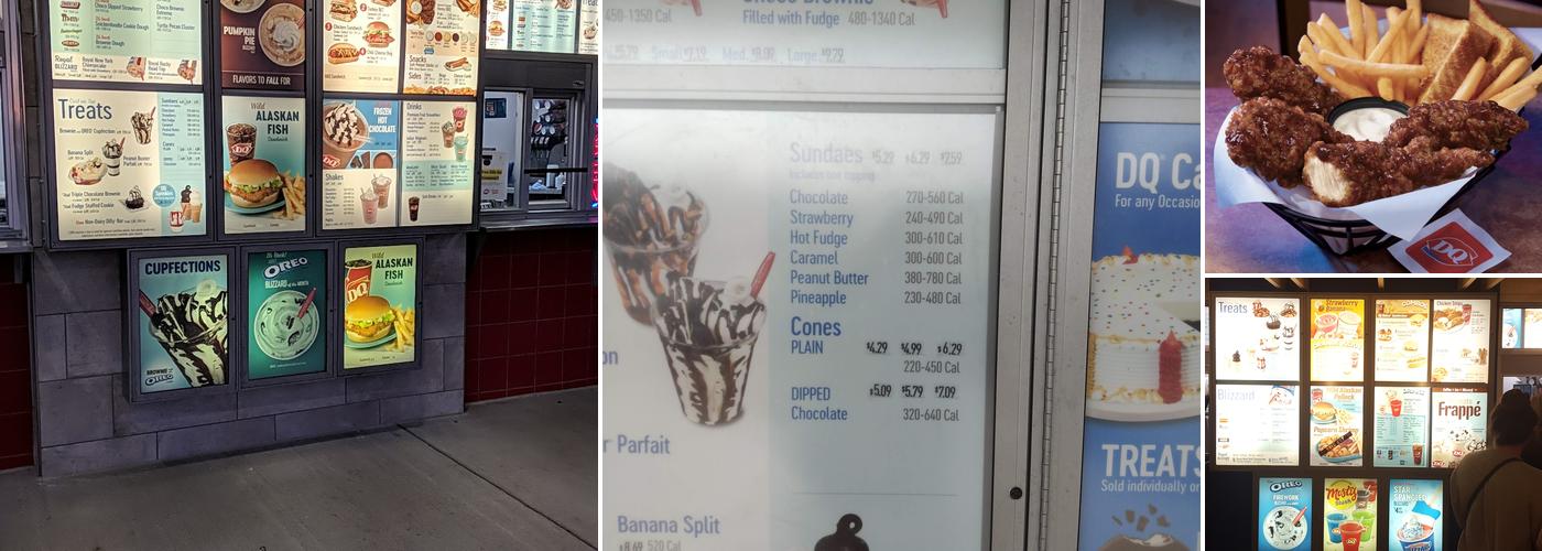 Dairy Queen Menu