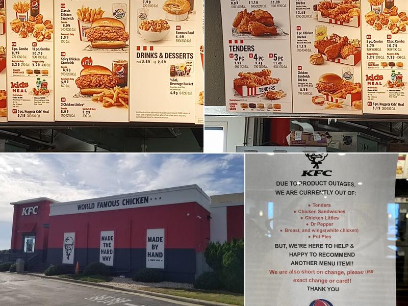 KFC Menu
