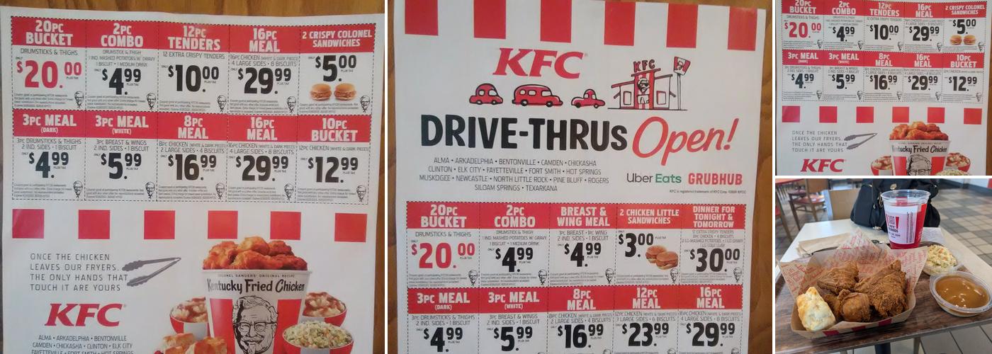 KFC Menu