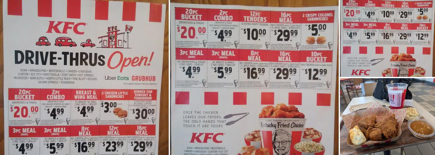 KFC Menu