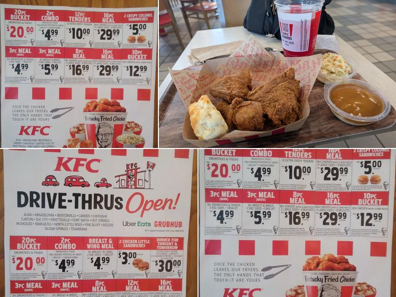 KFC Menu