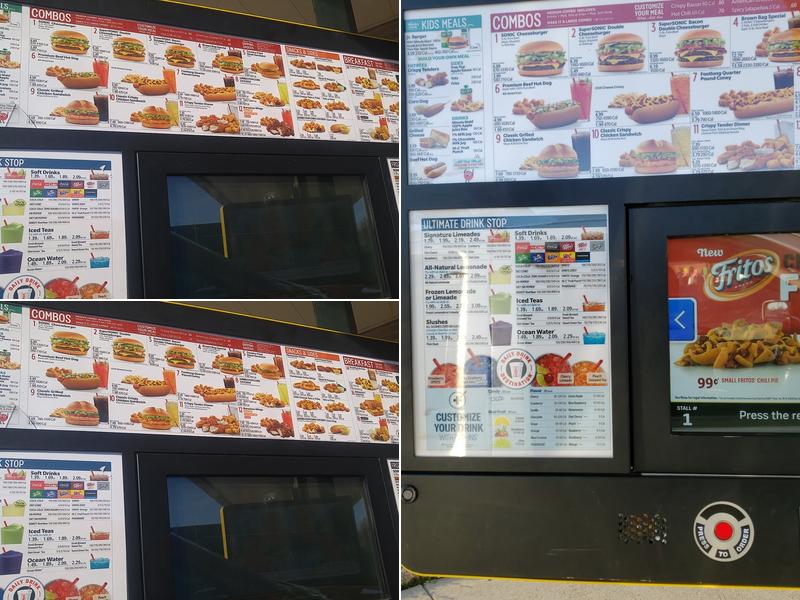 Sonic Drive-In Menu
