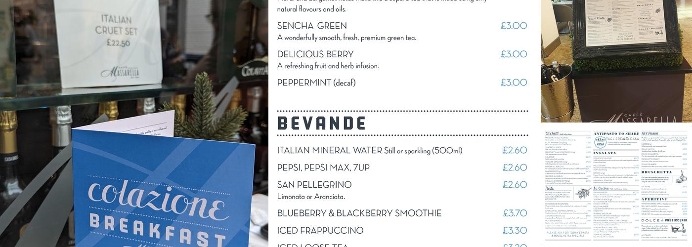 Caffe Massarella Menu