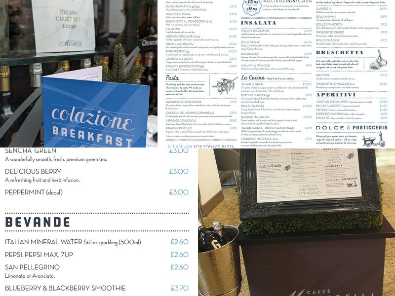 Caffe Massarella Menu