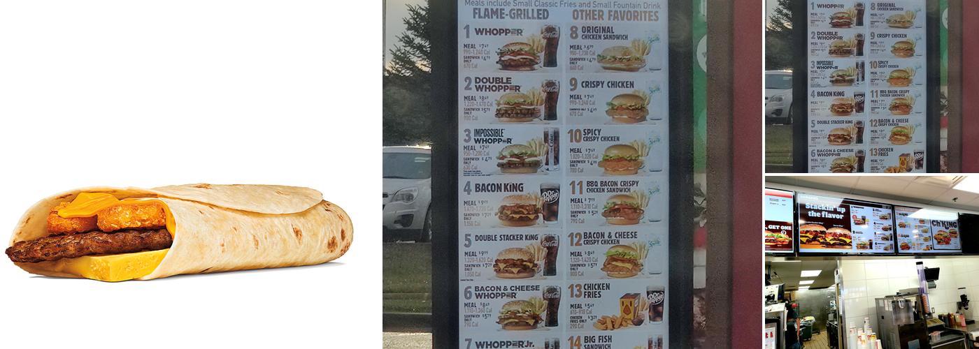 Burger King Menu