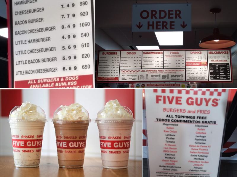 Five Guys Menu