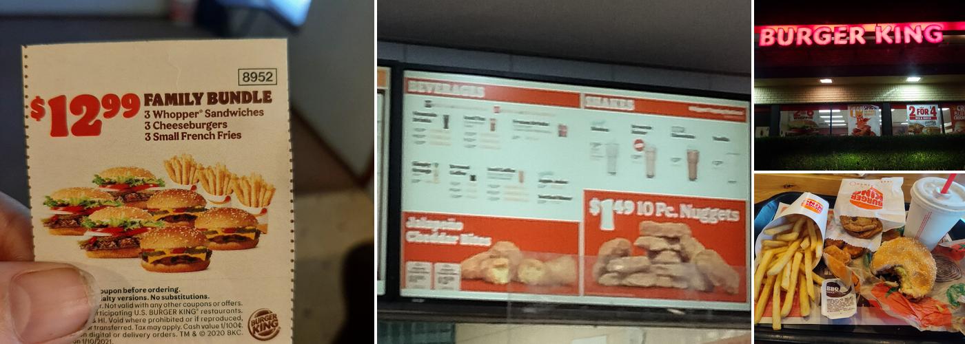 Burger King Menu