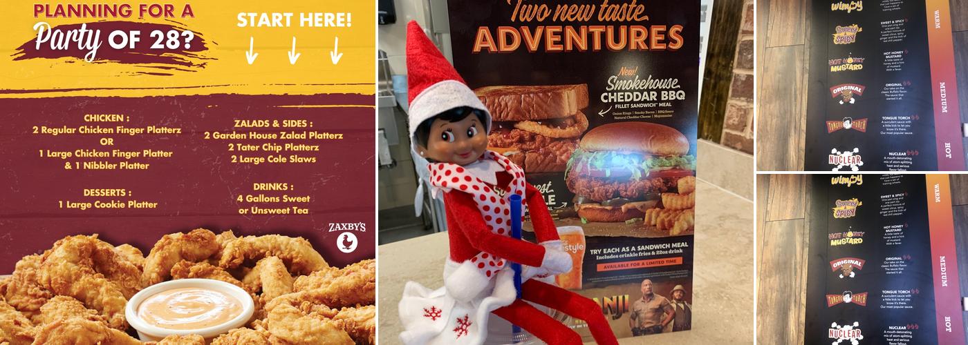 Zaxbys Chicken Fingers & Buffalo Wings Menu
