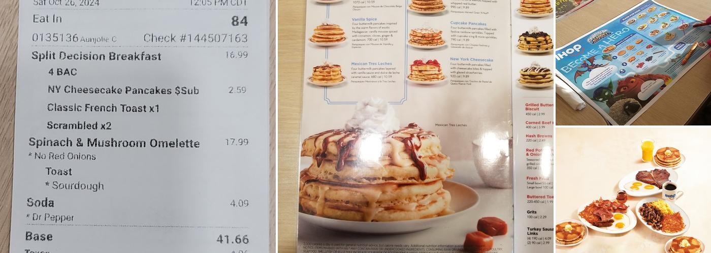 IHOP Menu