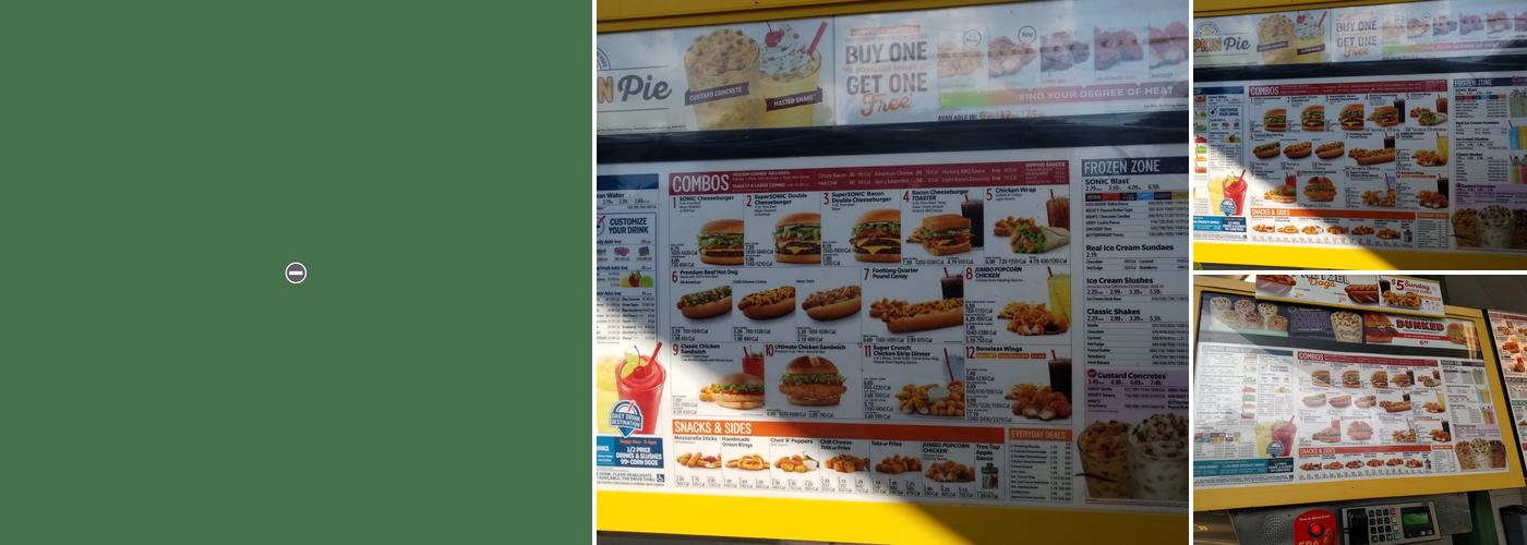 Sonic Drive-In Menu