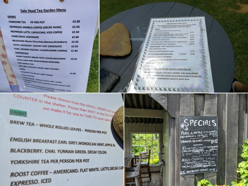 Dale Head Farm Tea Garden Menu
