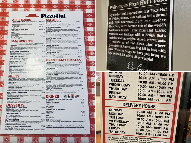 Pizza Hut Menu