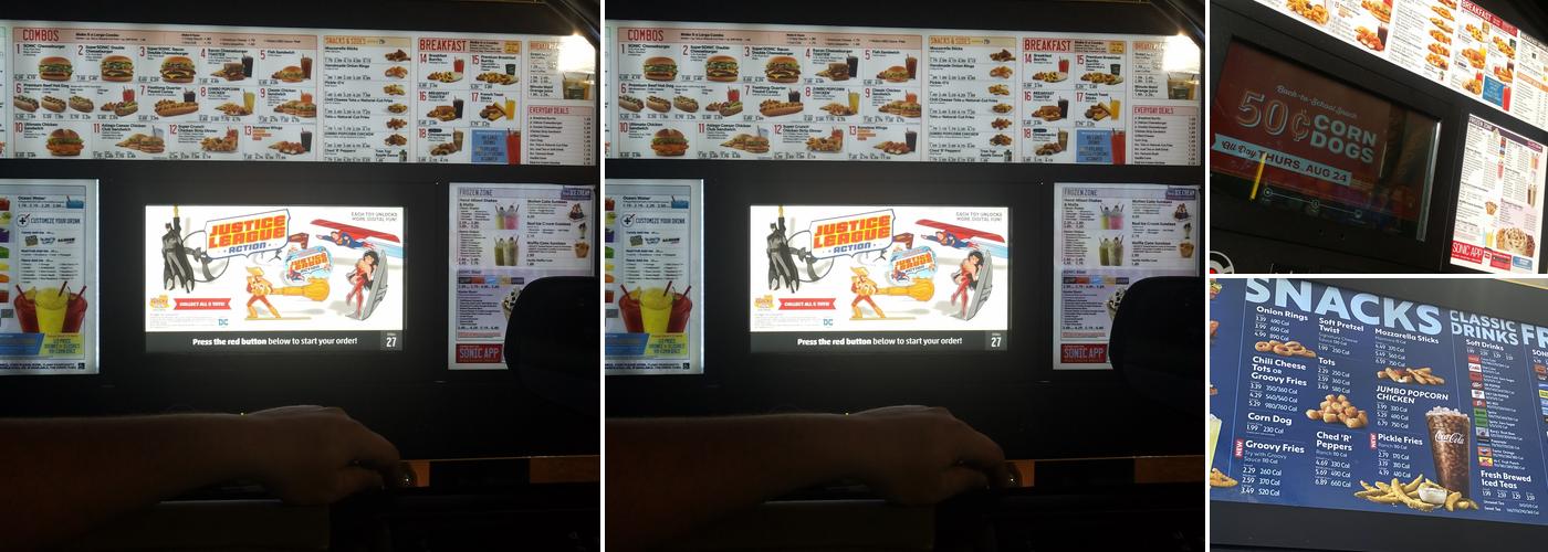 Sonic Drive-In Menu