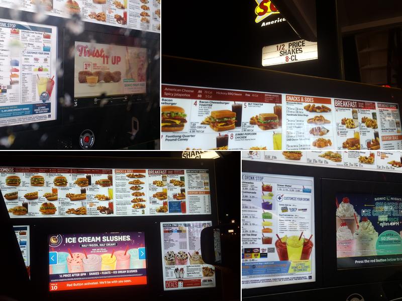 Sonic Drive-In Menu