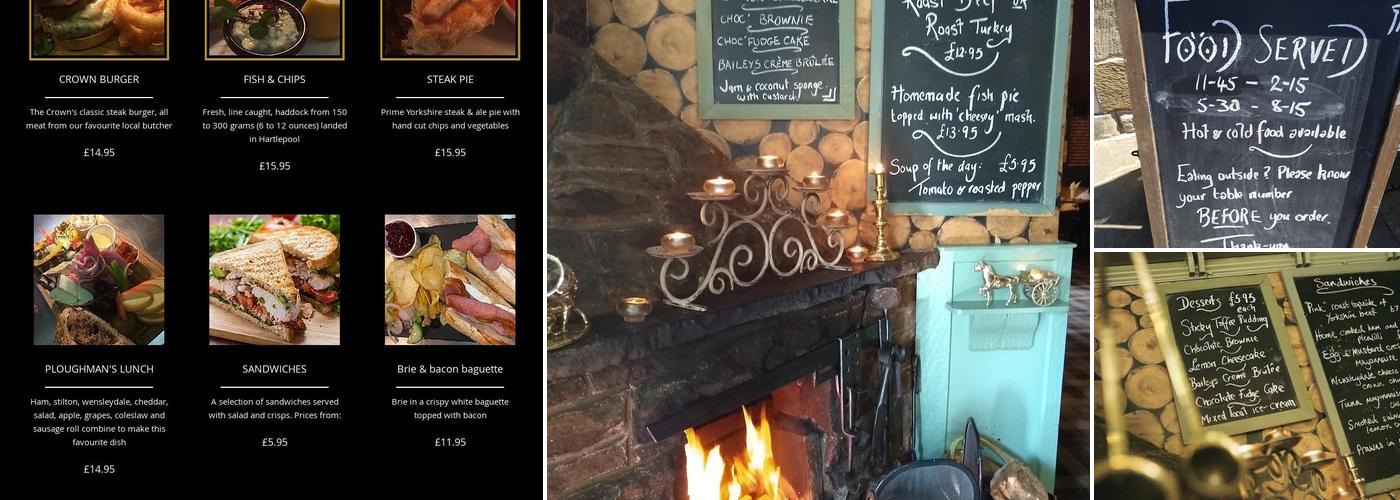 The Crown, Hutton le Hole Menu