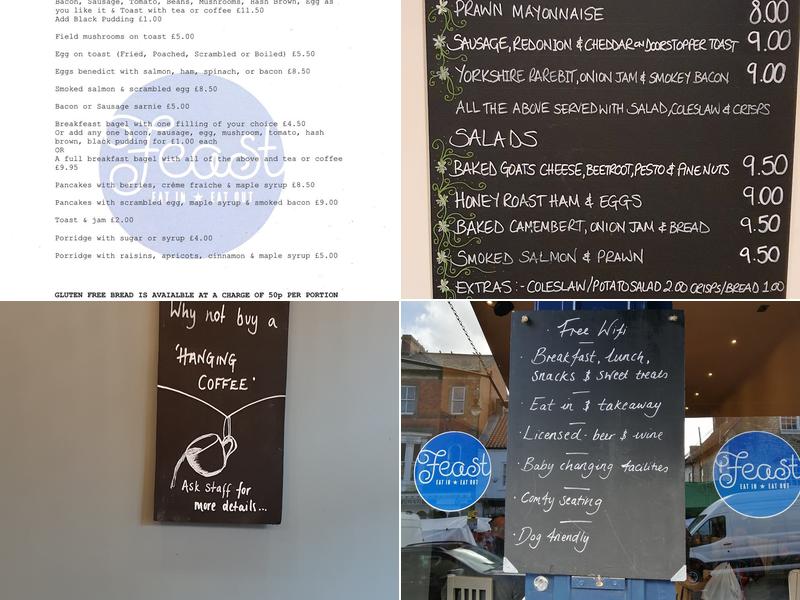 Feast Deli & Cafe Menu