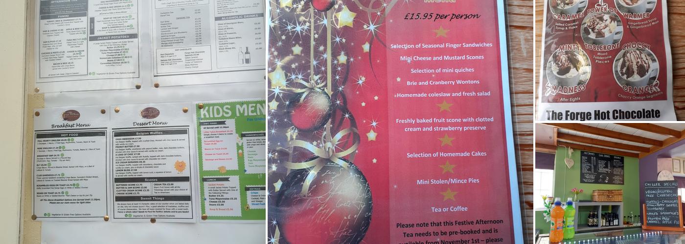 The Forge Tea Rooms & Ice Cream Parlour Menu