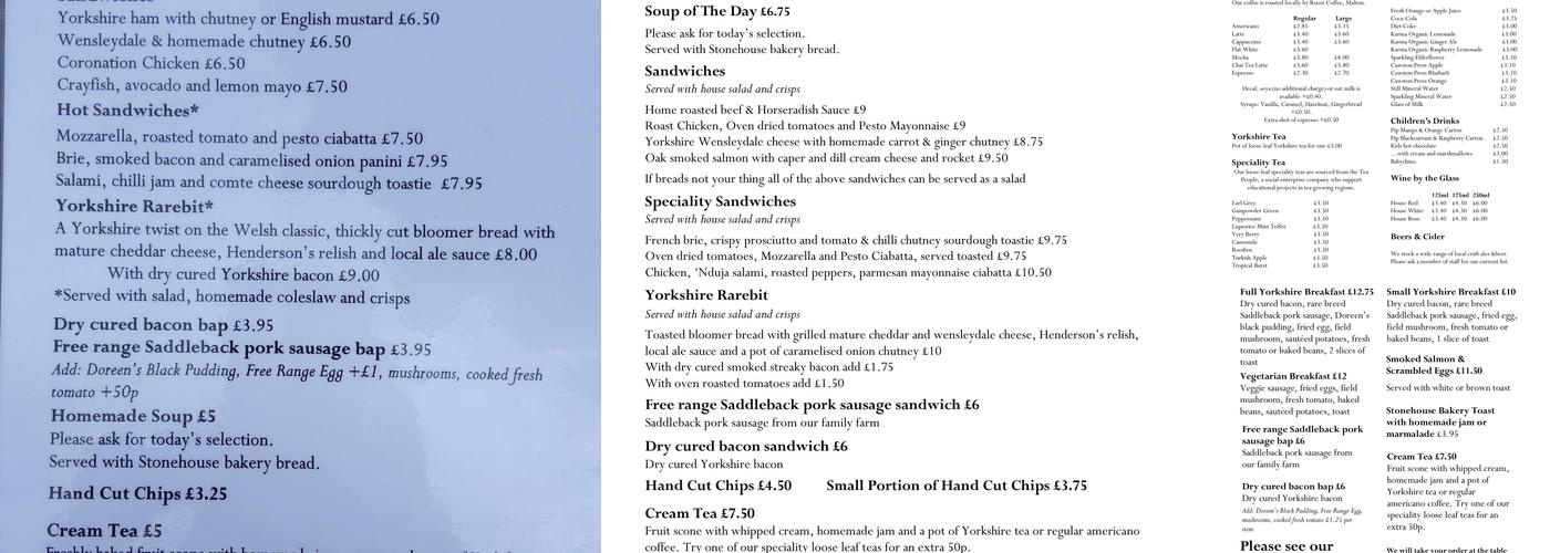 Graze On The Green Menu