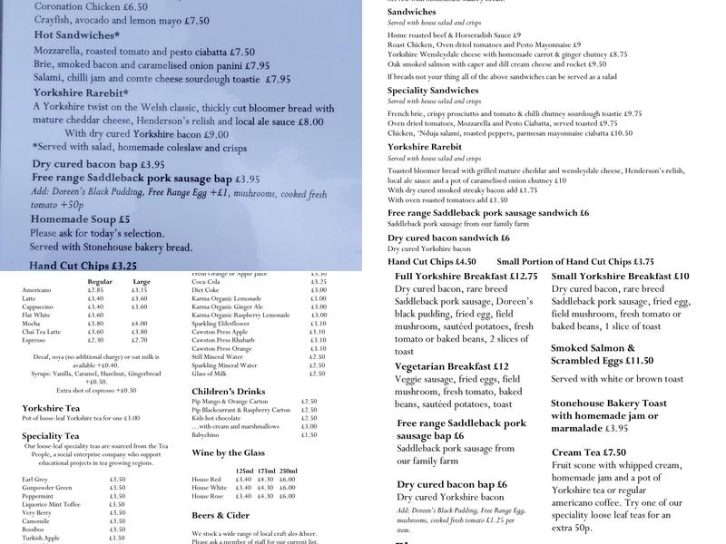 Graze On The Green Menu