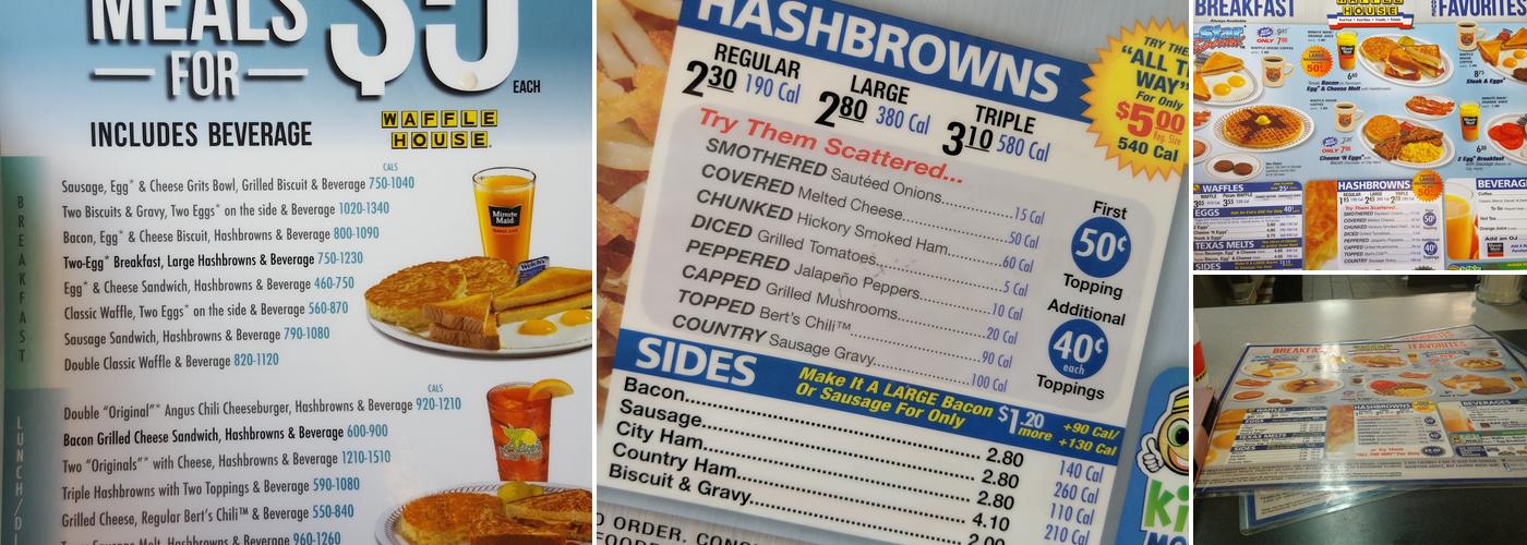 Waffle House Menu