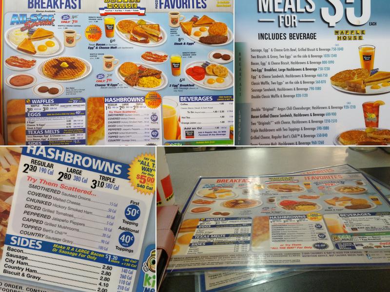 Waffle House Menu