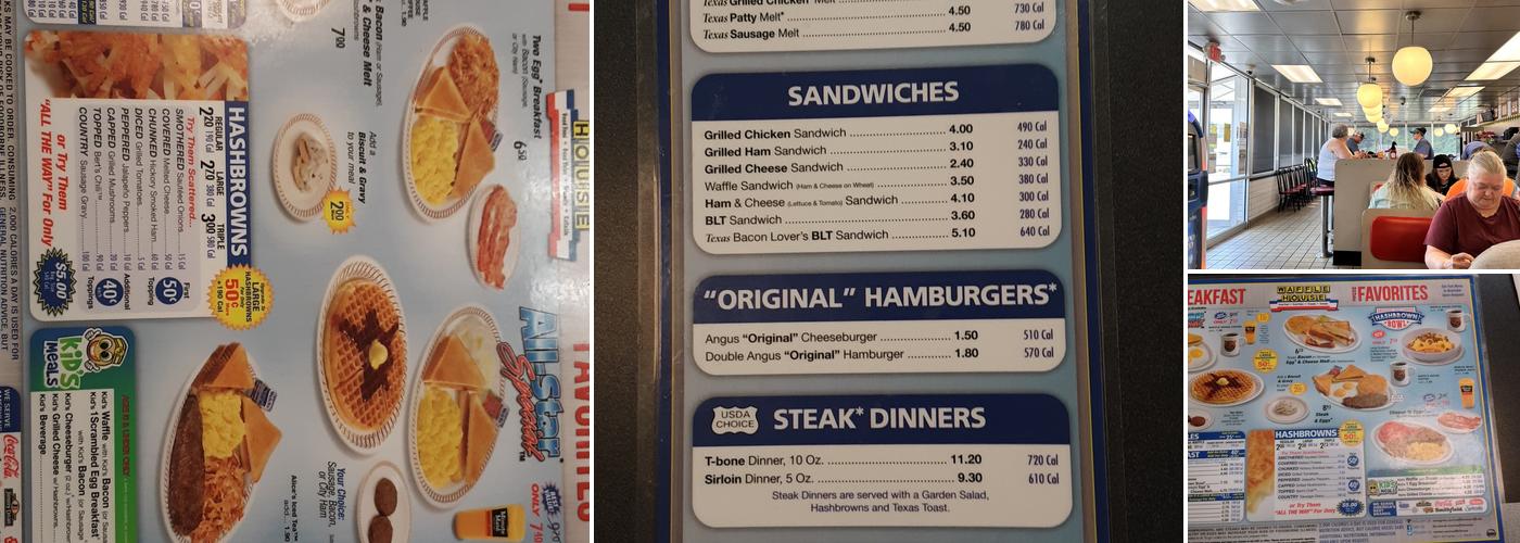 Waffle House Menu
