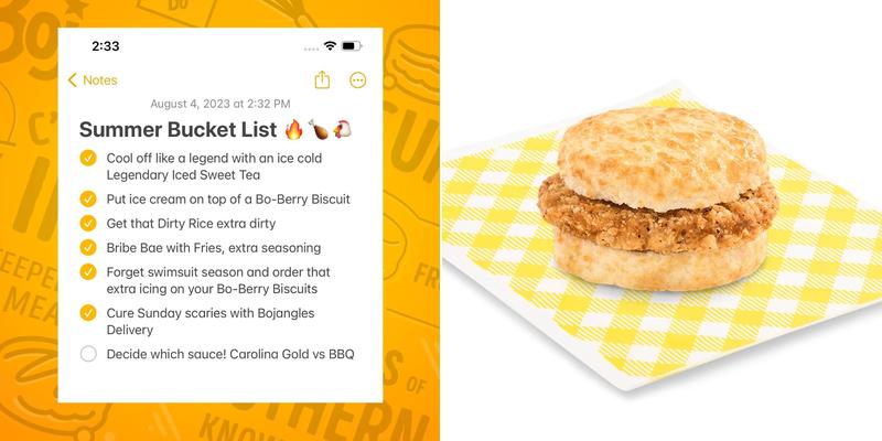 Bojangles Menu