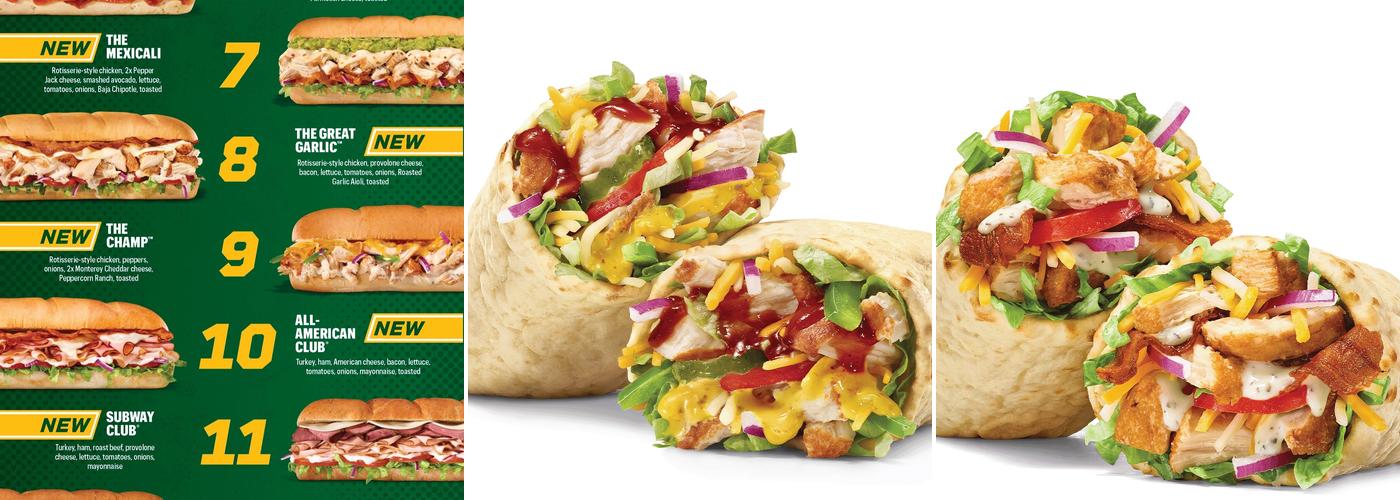Subway Menu
