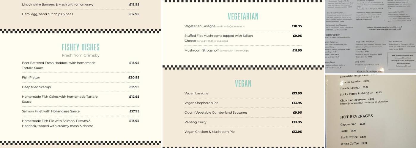 The Marrowbone & Cleaver Menu