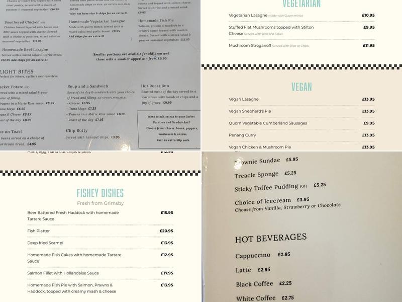 The Marrowbone & Cleaver Menu