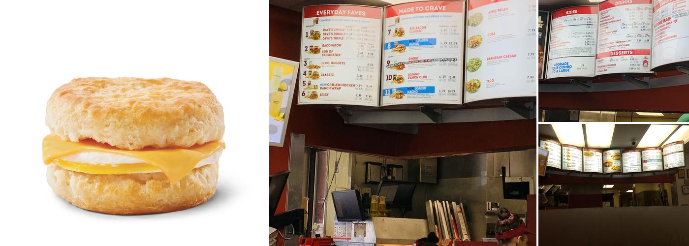 Wendy's Menu