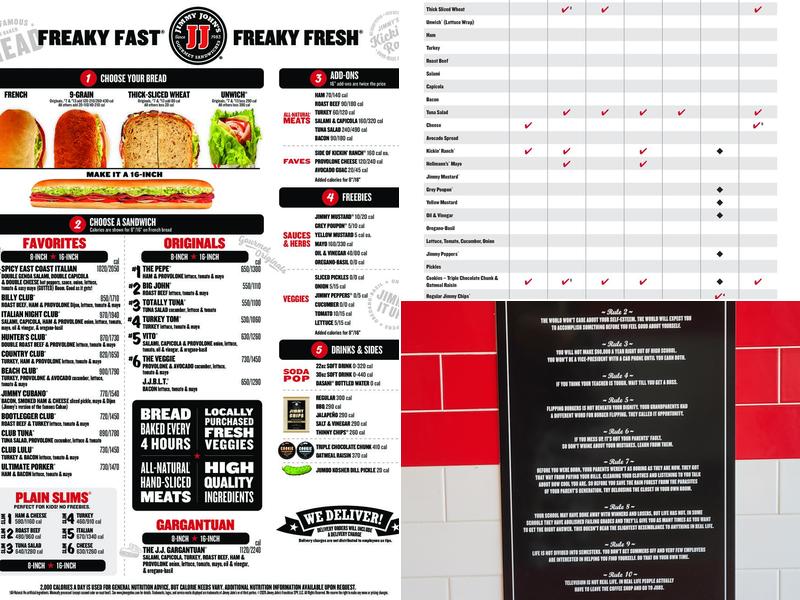 Jimmy John's Menu