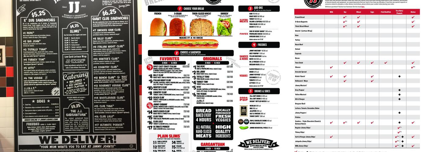 Jimmy John's Menu