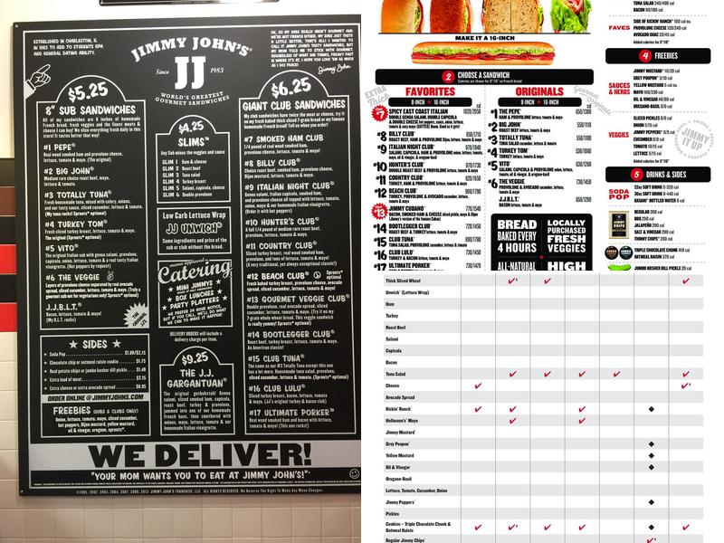 Jimmy John's Menu