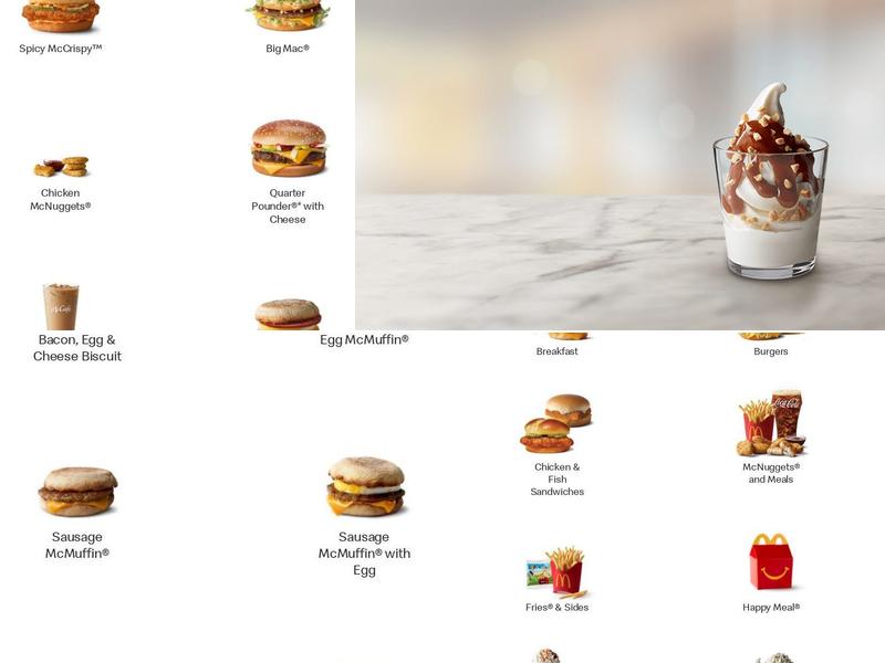 McDonald's Menu